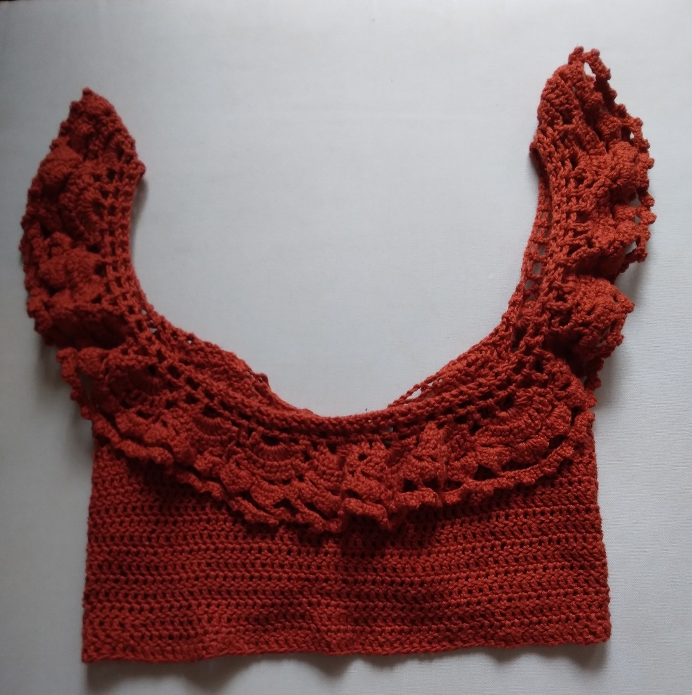 Crocheted cropped top